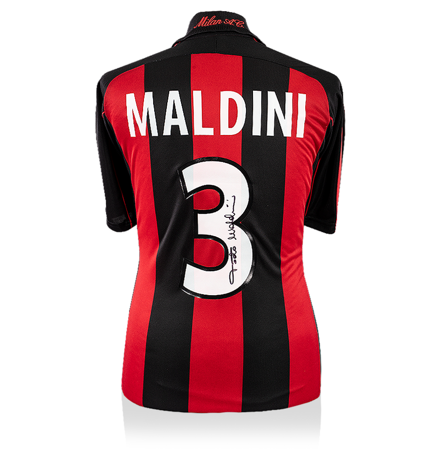 Paolo Maldini Signed Ac Milan 2000-02 