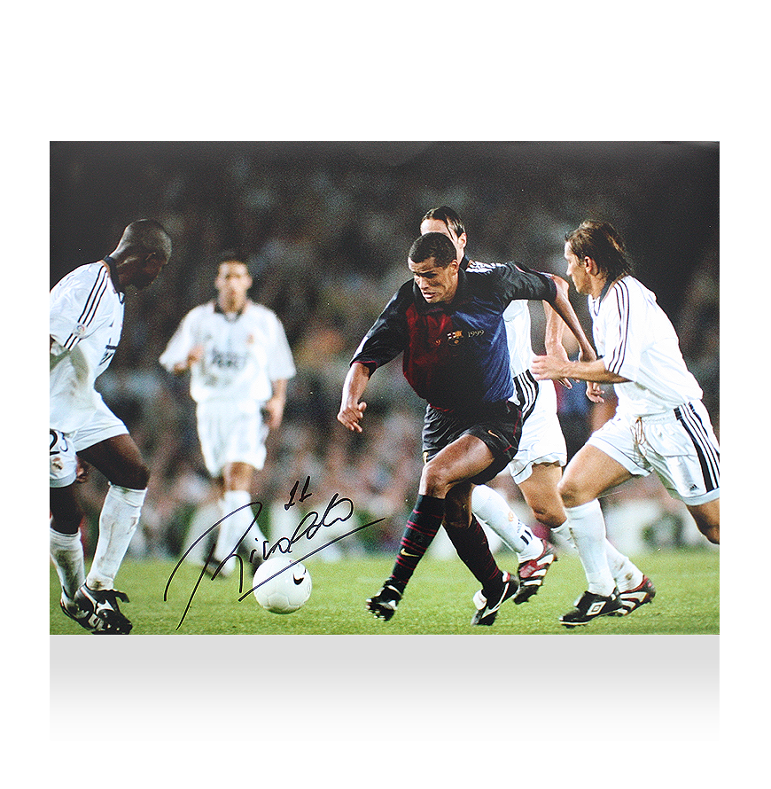 Rivaldo Signed FC Barcelona Photo: El Clasico Autograph | eBay