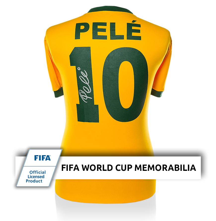 pele signed brazil shirt