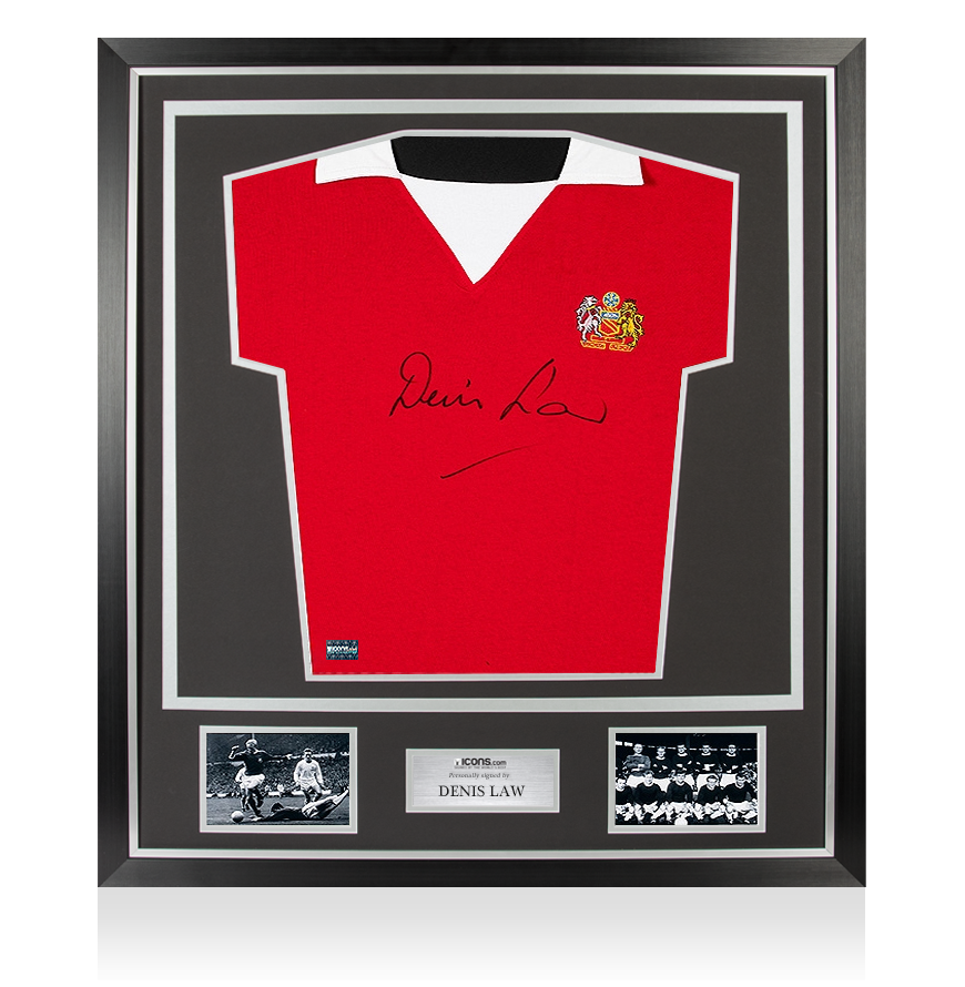 Denis law signed shirt Clearance
