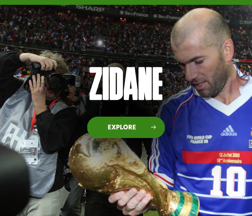 Zinedine Zidane official FIFA World Cup signed boots