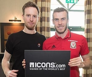 Ben Soley with Gareth Bale