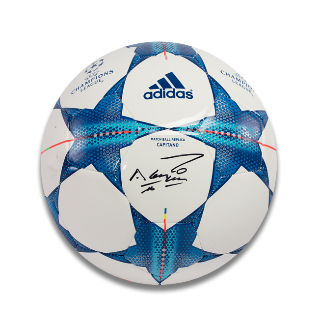 sergio-aguero-signed-puma-green-adidas-football
