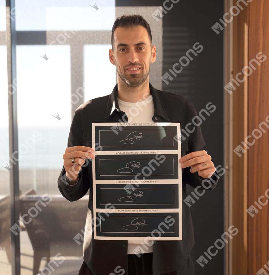 FC Barcelona and Spain Legend Sergio Busquets Signs For Icons! - Icons