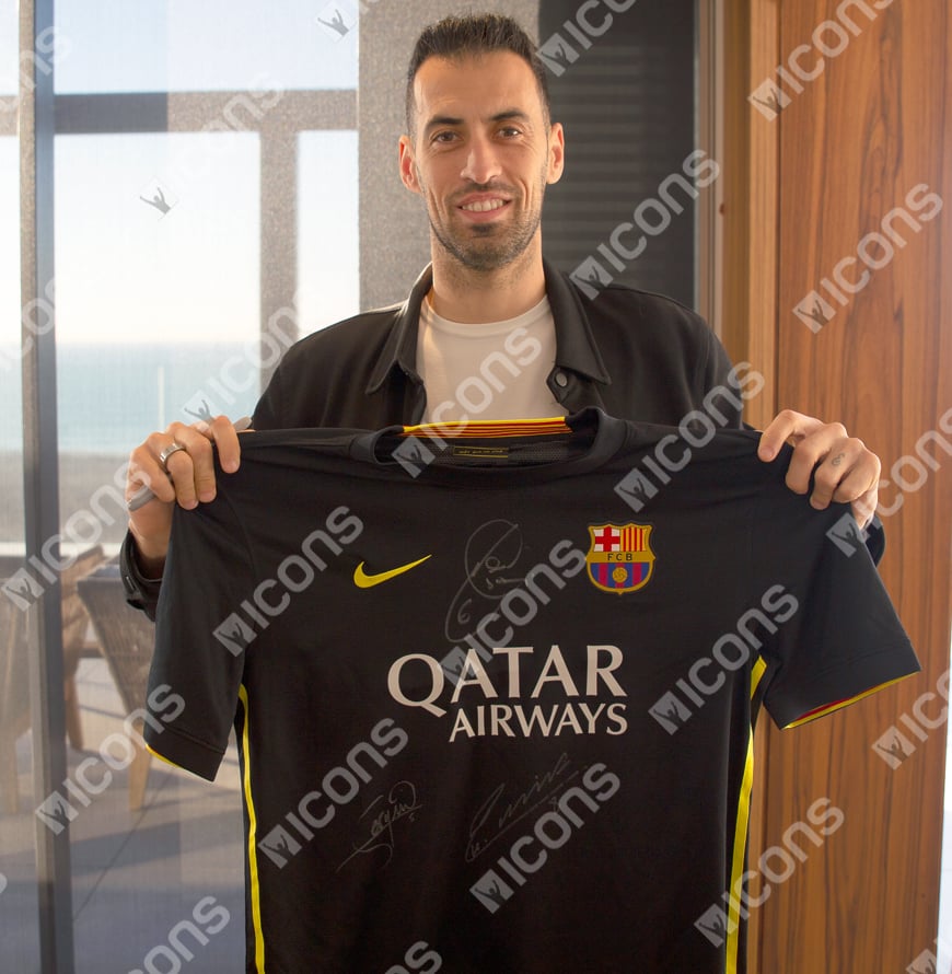 FC Barcelona and Spain Legend Sergio Busquets Signs For Icons! - Icons ...
