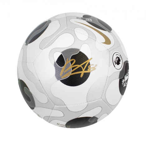 Bruno Fernandes Autographed Nike Premier League Pitch Soccer Ball