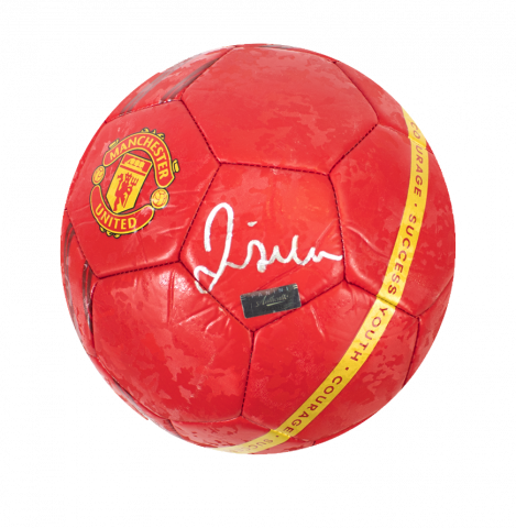 David Beckham Autographed Manchester United Branded Soccer Ball