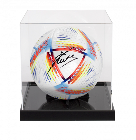 Fabio Cannavaro Autographed FIFA World Cup Soccer Ball In Acrylic Case