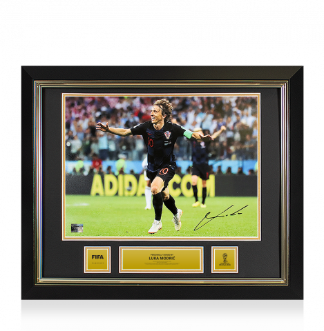 Luka Modric Official 2018 FIFA World Cup™ Autographed and Framed Croatia Photo: Iconic Goal vs Argentina