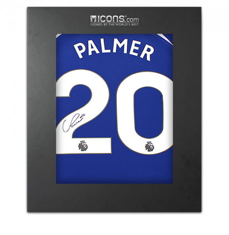 Cole Palmer Back Signed Chelsea 2023-24 Home Shirt In Deluxe Packaging