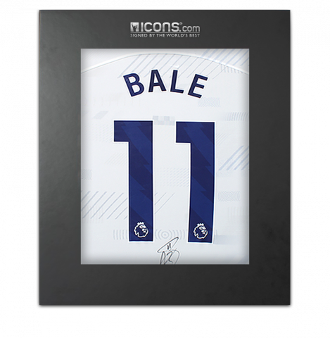 Gareth Bale Back Signed Tottenham Hotspur 2023-24 Home Shirt In Deluxe Packaging