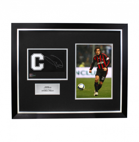Andrea Pirlo Autographed and Framed Captain's Armband