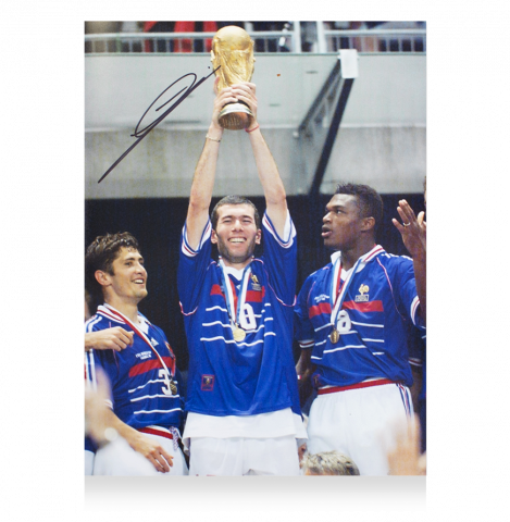 Zinedine Zidane Autographed France Photo: 1998 World Cup Winner